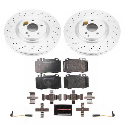 PowerStop Power Stop 02-04 Mercedes-Benz C32 AMG Front Euro-Stop Brake Kit