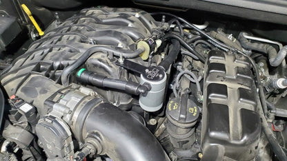 J&L 16-25 Dodge Durango / Jeep Grand Cherokee 3.6L Oil Separator 3.0 Passenger Side - Clear Anod
