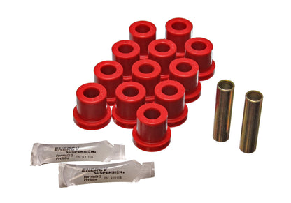 Energy Suspension 55 Chevy Bel Air Red Rear Leaf Spring Bushing Set