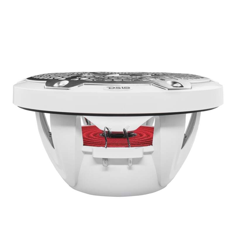 DS18 NXL-M Series Spkr w/ RGB LED Lights 10in 2-Way 200 Watts RMS 4 ohm Wht Grill Detached w/ Cover