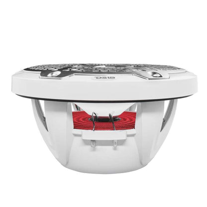 DS18 NXL-M Series Spkr w/ RGB LED Lights 10in 2-Way 200 Watts RMS 4 ohm Wht Grill Detached w/ Cover