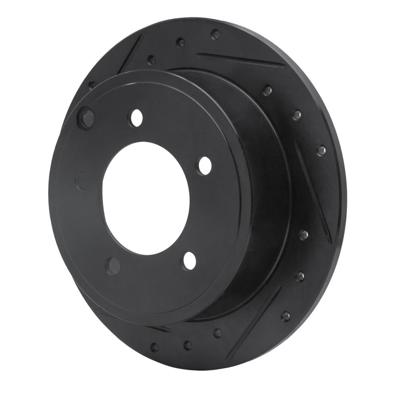 R1 Concepts R1 07-17 Chrysler 200 Rear Left Drilled & Slotted Black Brake Rotor