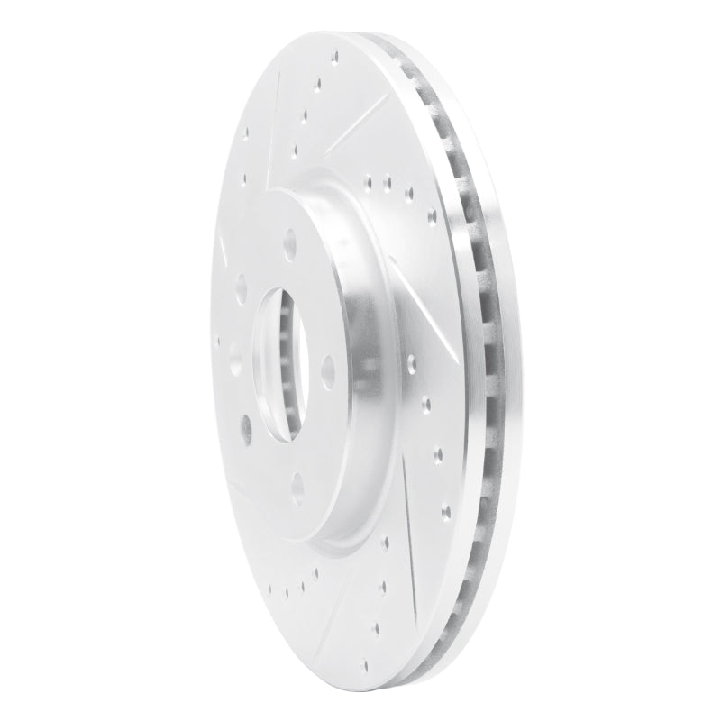 R1 Concepts R1 11-25 Buick Encore GX Front Left Drilled & Slotted Silver Brake Rotor