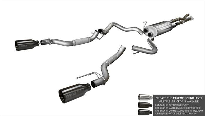 CORSA Performance Corsa 2017-2020 Ford F-150 Raptor 3.5L V6 Super Cab / Super Crew Cab 3.0in Muffler Upgrade Kit