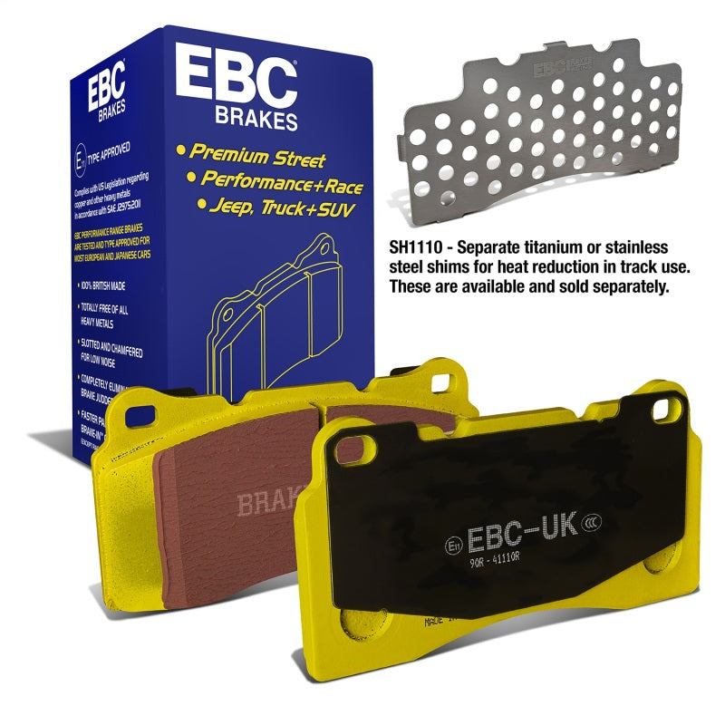 EBC 2012+ Nissan GT-R R35 (w/M12/M14 Bolts & Iron Rotors) Yellowstuff Rear Brake Pads