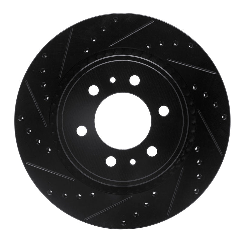 R1 Concepts R1 07-21 Ford Expedition Front Left Drilled & Slotted Black Brake Rotor