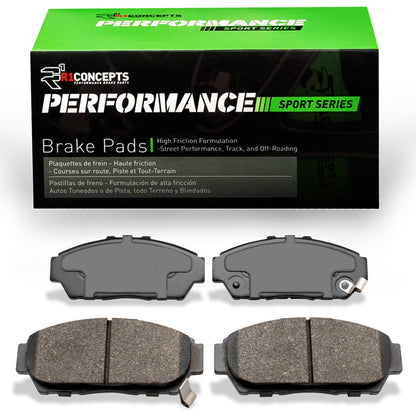 R1 Concepts R1 93-01 Honda Civic Coupe Front Performance Sport Brake Pads
