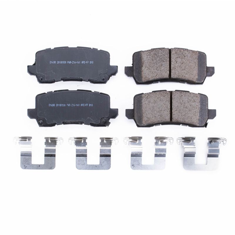 PowerStop Power Stop 17-19 Acura MDX Rear Z17 Evolution Ceramic Brake Pads w/Hardware