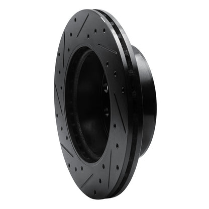 R1 Concepts R1 02-06 Dodge Sprinter 2500 Front Right Drilled & Slotted Black Brake Rotor
