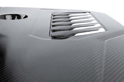 Dinan 19-26 BMW B58D (G01/G02/G20/G22/G23/G26/G42) Gloss Carbon Fiber Engine Cover w/Matte Accents