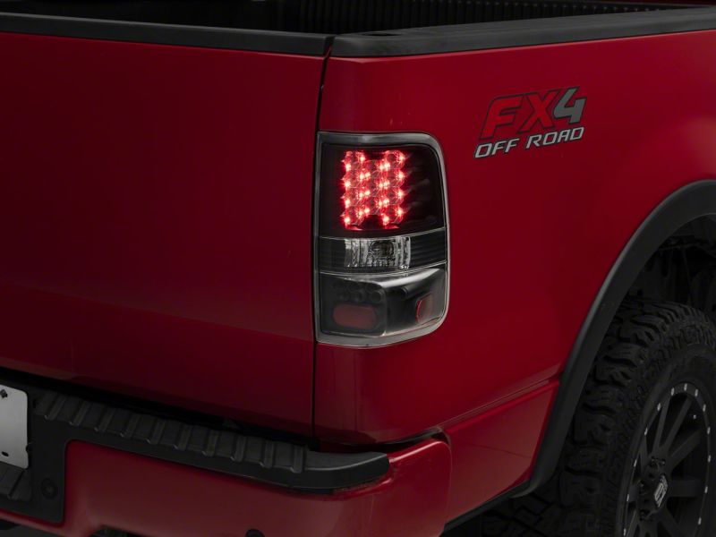 Raxiom 04-08 Ford F-150 Styleside LED Tail Lights- Black Housing (Clear Lens)