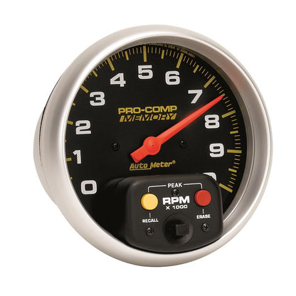 Autometer Pro-Comp 5 inch 10K RPM with Peak Memory In-Dash Tachometer