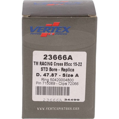 Vertex Pistons Vertex Piston 08-14 TM MX 85 85cc Cast Replica Piston Kit