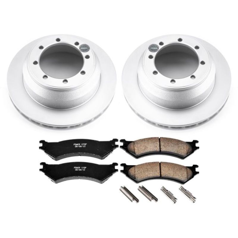 PowerStop Power Stop 03-05 Ford E-350 Club Wagon Rear Z17 Evolution Geomet Coated Brake Kit