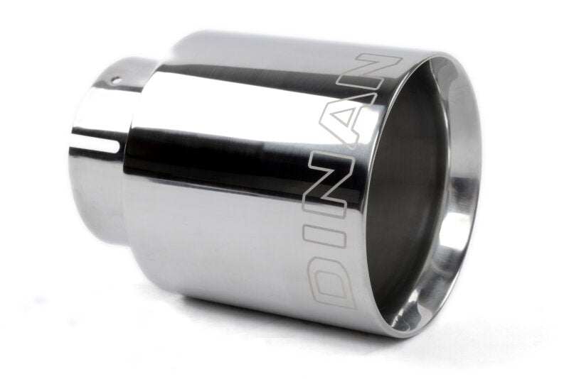 Dinan Double-Walled 4in Clamp-On Exhaust Tip - Polished - 4in Outlet / 3in Inlet