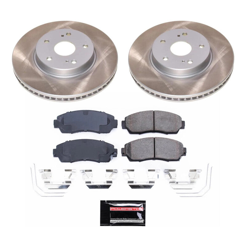 PowerStop Power Stop 16-19 Subaru Legacy Front Semi-Coated Rotor Kit