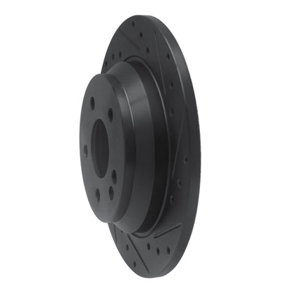 R1 Concepts R1 16-23 Mercedes-Benz Viano (Mexico) Rear Right Drilled & Slotted Black Brake Rotor