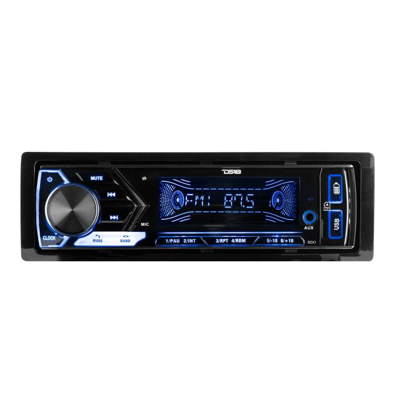 DS18 Single Din Headunit Mech-Less Player Receiver Dual USB 7 Volt Preouts