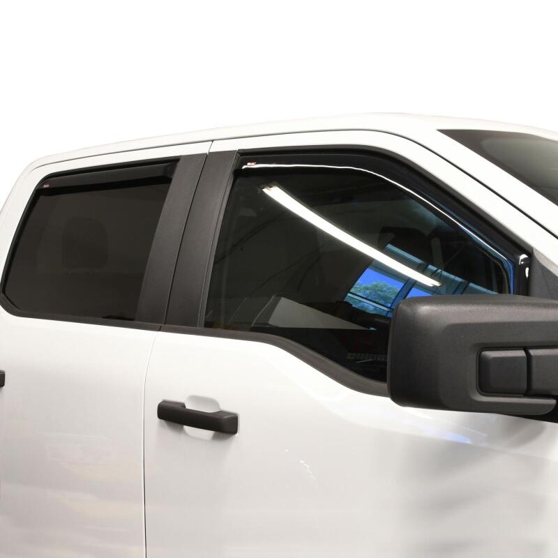 Westin 2015-2018 Ford F-150 SuperCrew In-Channel Wind Deflector 4pc - Smoke