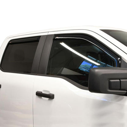 Westin 2015-2018 Ford F-150 SuperCrew In-Channel Wind Deflector 4pc - Smoke