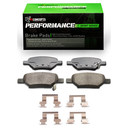 R1 Concepts R1 04-12 Chevrolet Malibu Rear Performance Sport Pads & Hardware Kit