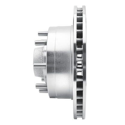 R1 Concepts R1 92-94 Ford E-350 Econoline Club Wagon Front Left Drilled & Slotted Silver Brake Rotor
