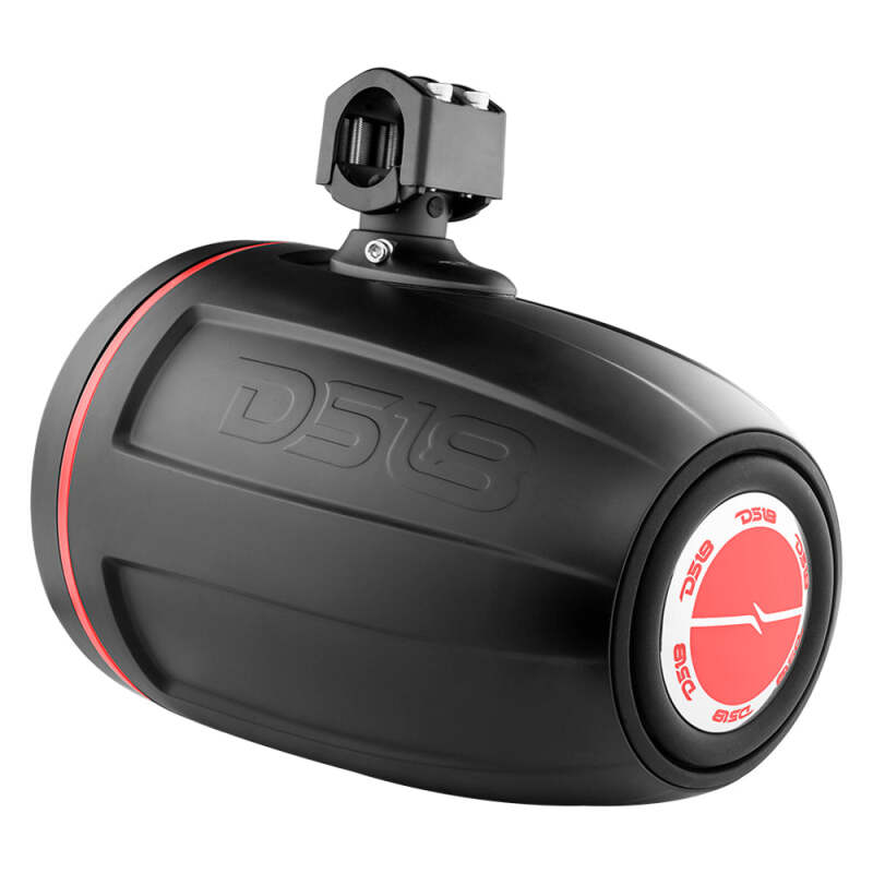 DS18 Marine And Powersports Towers w/ Built In 10in 1in Driver 300 Watts RMS RGB LED Lights Black