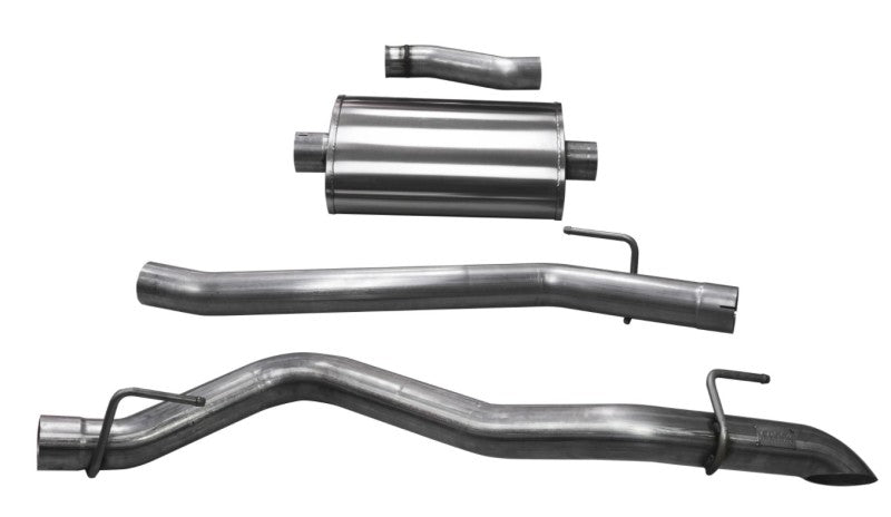 CORSA Performance Corsa 2020-2025 Jeep Gladiator JT 3.0in Cat-Back Single Side Exit w/ Turn Down Tip