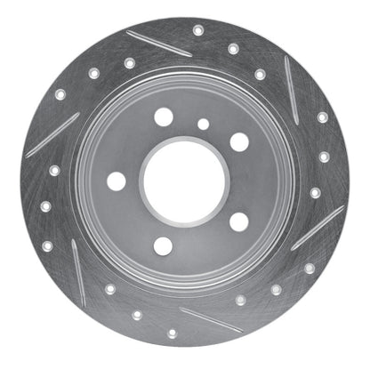 R1 Concepts R1 06-11 Mercedes-Benz B200 Rear Left Drilled & Slotted Silver Brake Rotor