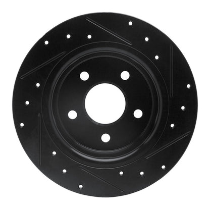 R1 Concepts R1 08-12 Renault TRAFIC (Mexico) Rear Left Drilled & Slotted Black Brake Rotor