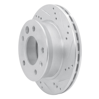 R1 Concepts R1 2002-2006 Dodge Sprinter 3500 Front Right Drilled & Slotted Silver Brake Rotor