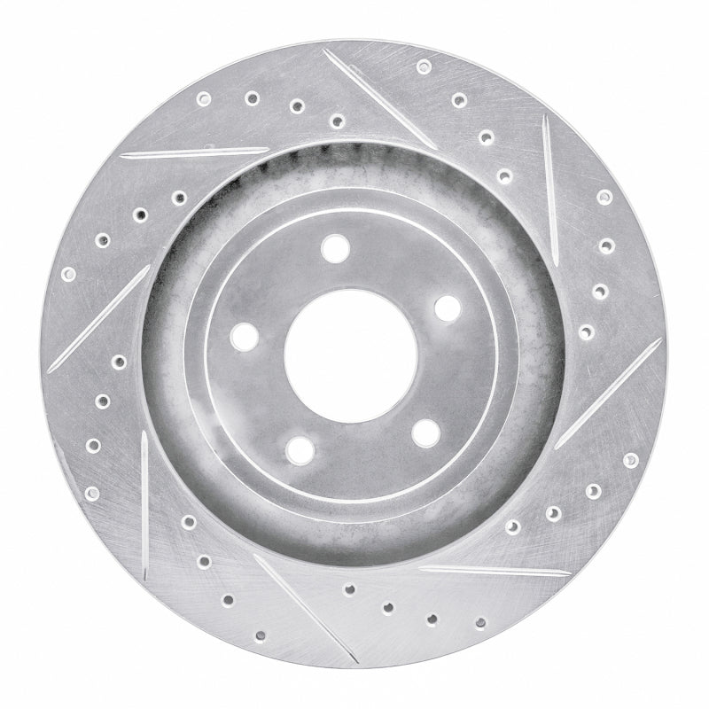 R1 Concepts R1 08-14 Chrysler 200 Front Right Drilled & Slotted Silver Brake Rotor