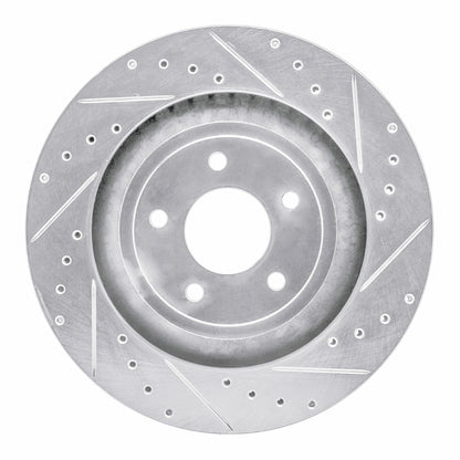 R1 Concepts R1 08-14 Chrysler 200 Front Right Drilled & Slotted Silver Brake Rotor
