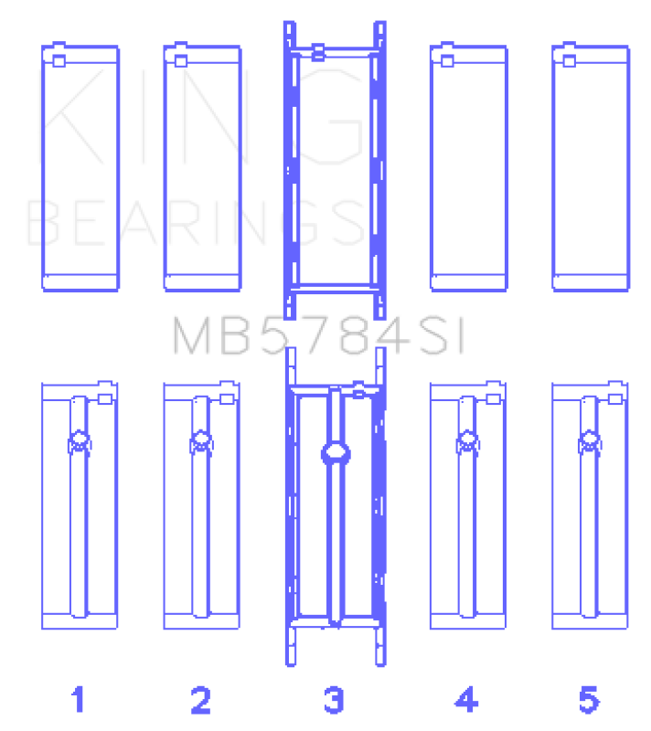 King Engine Bearings 13-15 BMW 320i Main Bearing Set