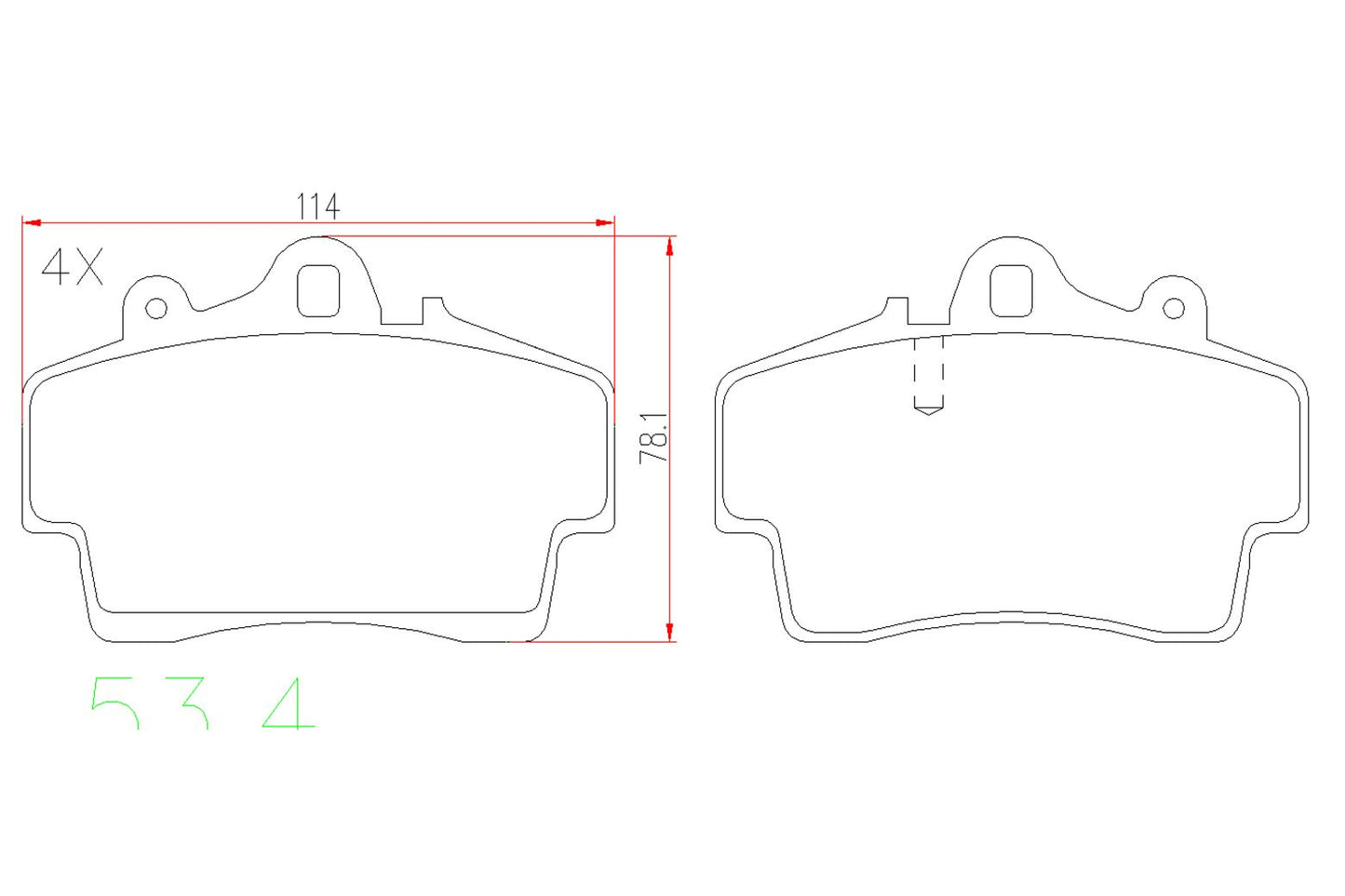 BOGAP A8210200 Brake Pad Set, Disc Brake | ML Performance Car Parts