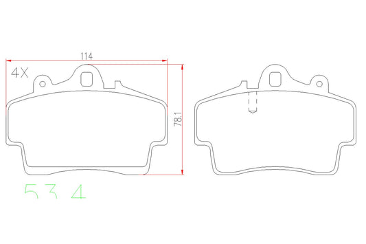 BOGAP A8210200 Brake Pad Set, Disc Brake | ML Performance Car Parts