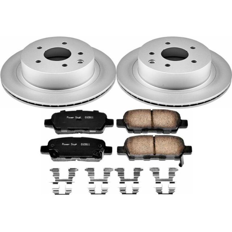 PowerStop Power Stop 14-17 Nissan Juke Rear Z17 Evolution Geomet Coated Brake Kit