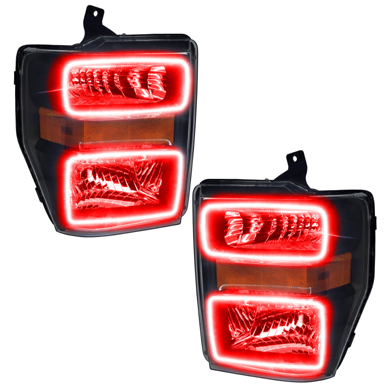 ORACLE Lighting Oracle 08-10 Ford F250/350 LED HL - Black - ColorSHIFT w/ 2.0 Controller