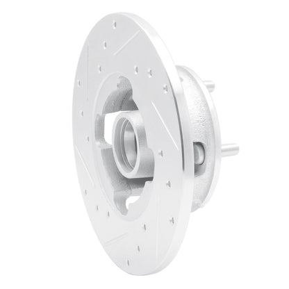 R1 Concepts R1 1978-1987 Chevrolet CHEVETTE Front Right Drilled & Slotted Silver Brake Rotor