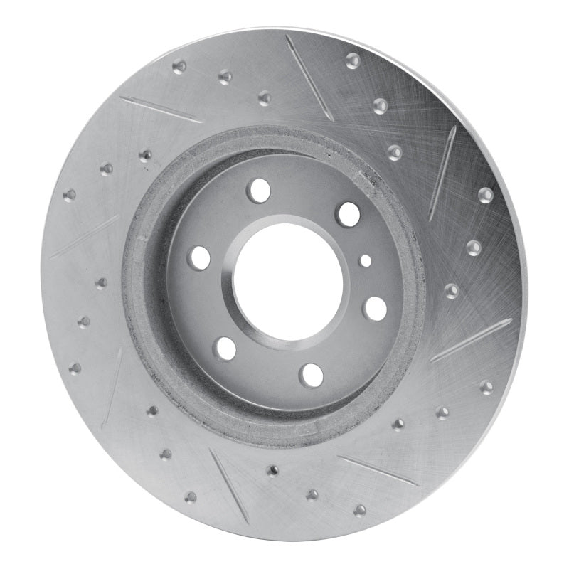 R1 Concepts R1 06-09 Buick TERRAZA Rear Left Drilled & Slotted Silver Brake Rotor