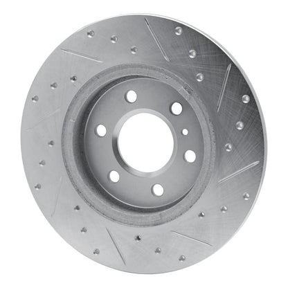 R1 Concepts R1 06-09 Buick TERRAZA Rear Left Drilled & Slotted Silver Brake Rotor