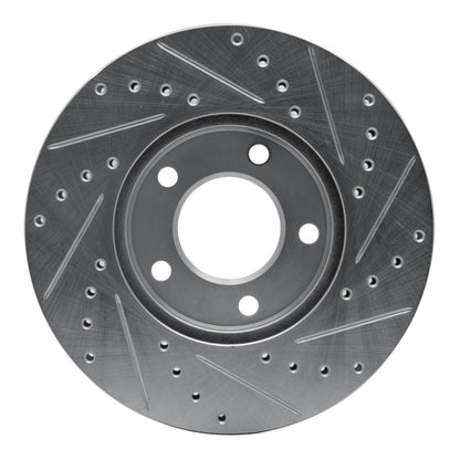 R1 Concepts R1 91-96 Chrysler Town & Country Front Left Drilled & Slotted Silver Brake Rotor