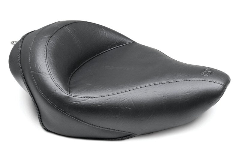 Mustang Motorcycle Mustang 04-21 Harley Sportster 3.3 GAL Wide Touring Solo Seat - Black