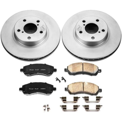 PowerStop Power Stop 97-01 Subaru Impreza Front Z17 Evolution Geomet Coated Brake Kit