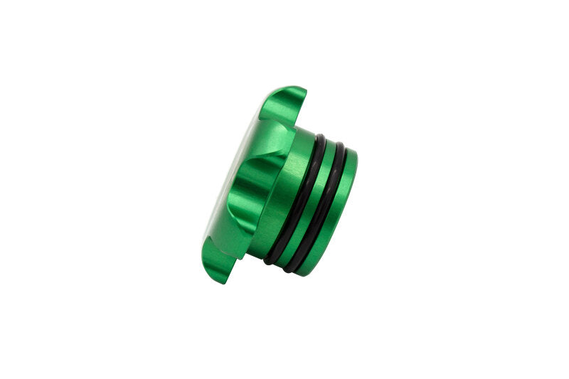 Fleece Performance 13-18 Dodge Cummins Green Anodized Billet Fuel Cap