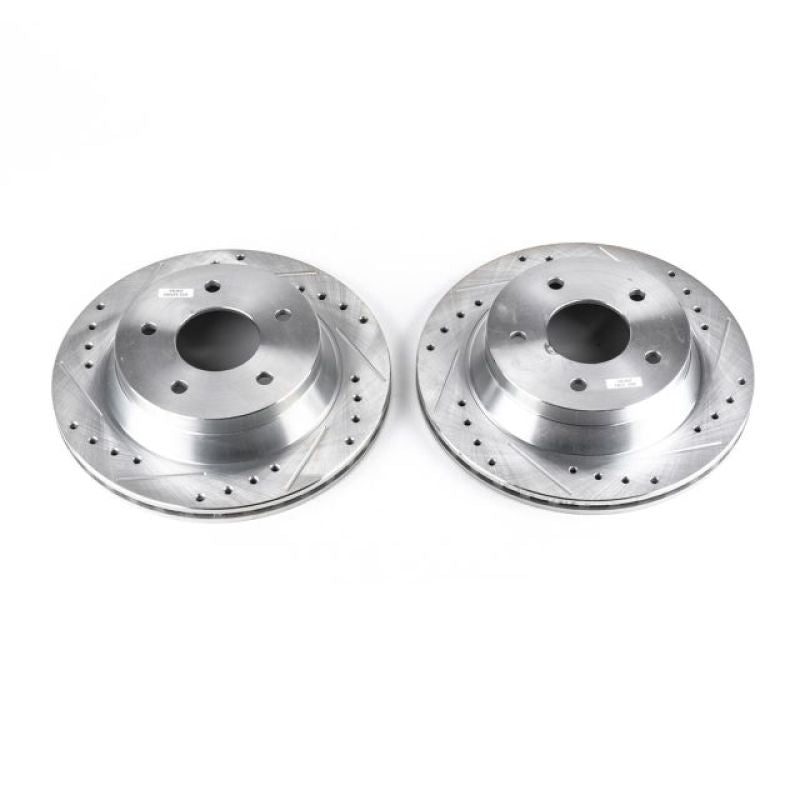PowerStop Power Stop 84-87 Chevrolet Corvette Front Evolution Drilled & Slotted Rotors - Pair