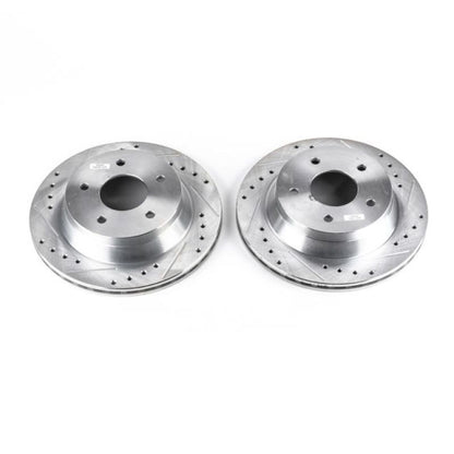 PowerStop Power Stop 84-87 Chevrolet Corvette Front Evolution Drilled & Slotted Rotors - Pair