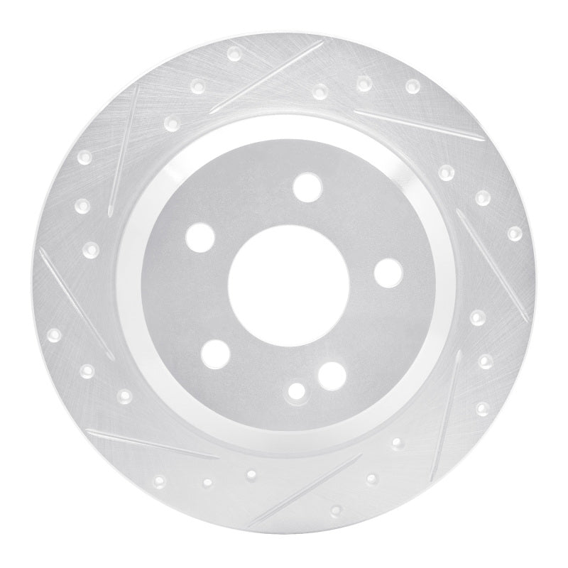 R1 Concepts R1 16-23 Mercedes-Benz Viano (Mexico) Rear Left Drilled & Slotted Silver Brake Rotor