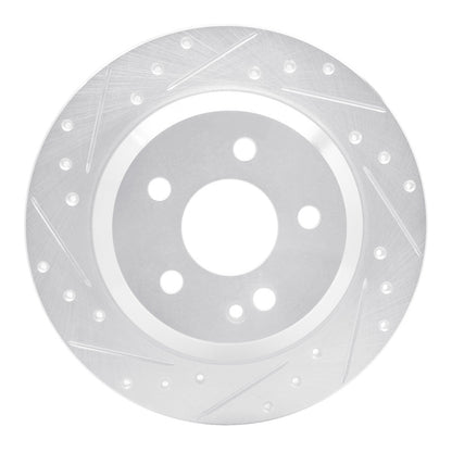 R1 Concepts R1 16-23 Mercedes-Benz Viano (Mexico) Rear Left Drilled & Slotted Silver Brake Rotor