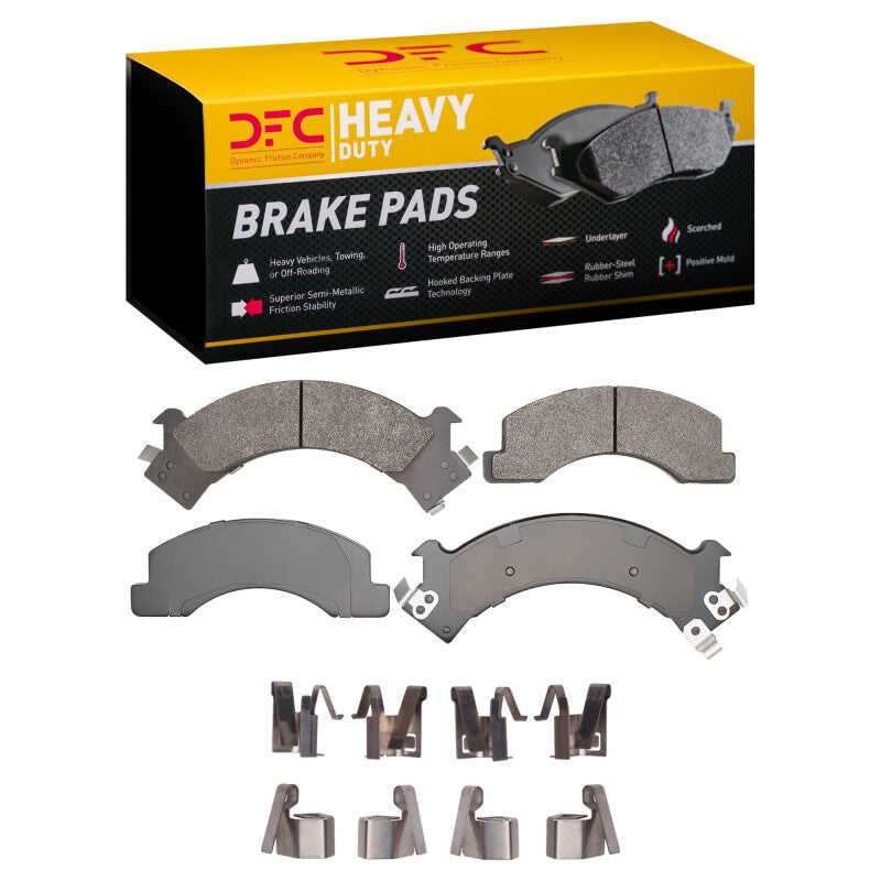 DFC 88-97 Chevrolet W3500 Gas Engine Front Heavy Duty Pads and Hardware Kit